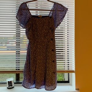 Womens Small floral blue and white dress